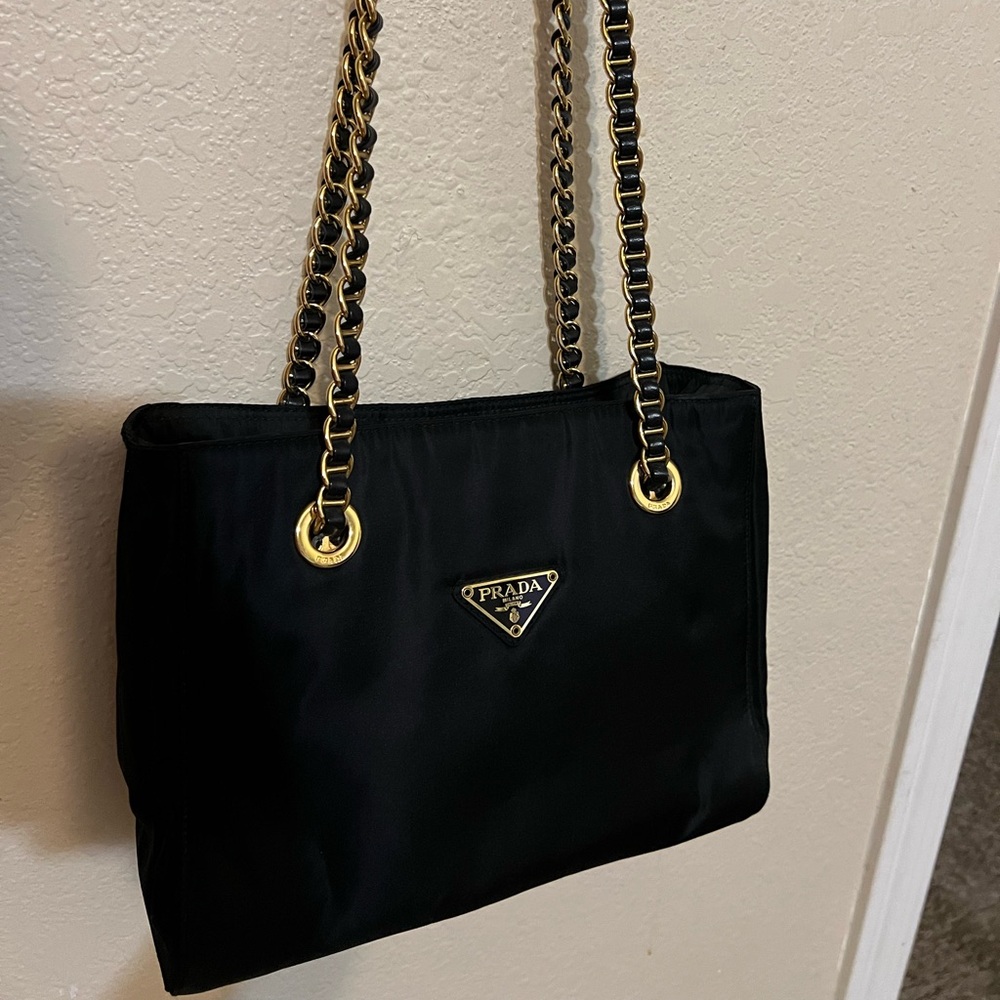 Prada chain strap bag tote